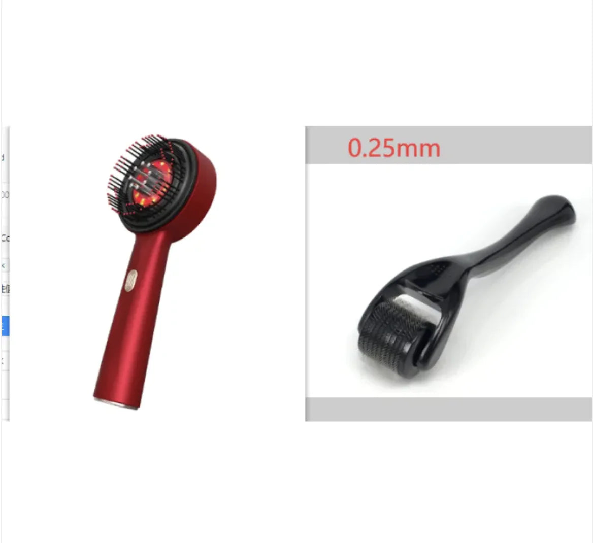 Red Light Hair Growth Massager | 3-in-1 Hair Therapy Brush